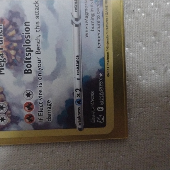 POKEMON-Magmortar FULL ART holographic card#GG03.perfect condition! - Picture 4 of 5